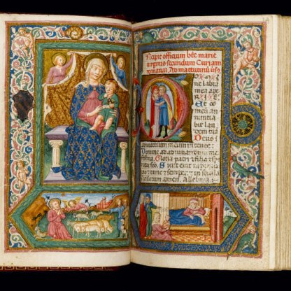 An illuminated manuscript